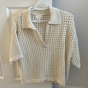 Crochet Knit Blouse